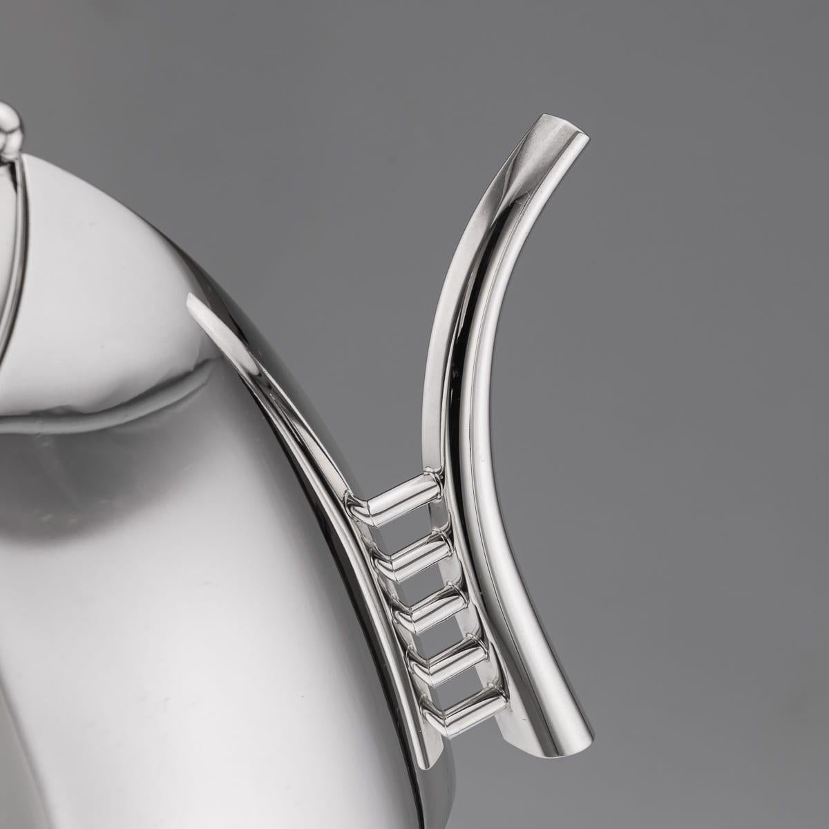 Vintage 20. Jahrhundert Italienisch versilbert fünf Stück Tee-Set von Sabattini im Angebot 7