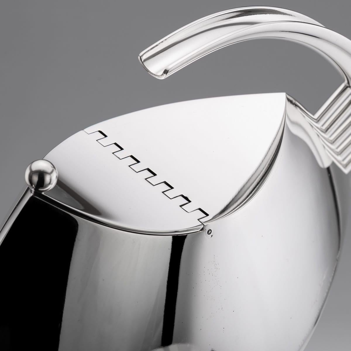 Vintage 20. Jahrhundert Italienisch versilbert fünf Stück Tee-Set von Sabattini im Angebot 8