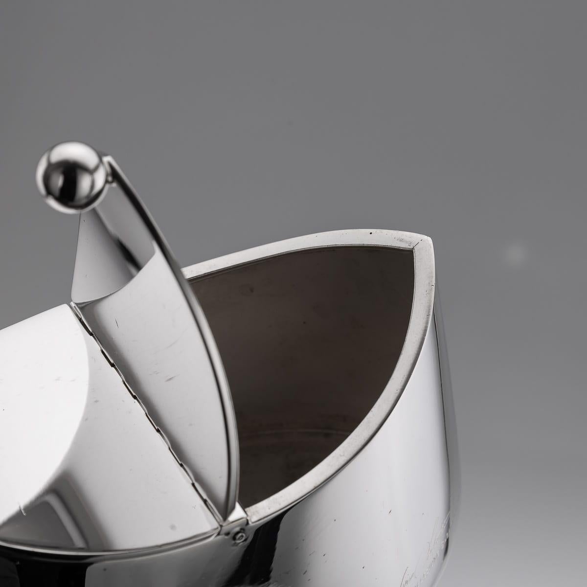 Vintage 20. Jahrhundert Italienisch versilbert fünf Stück Tee-Set von Sabattini im Angebot 12