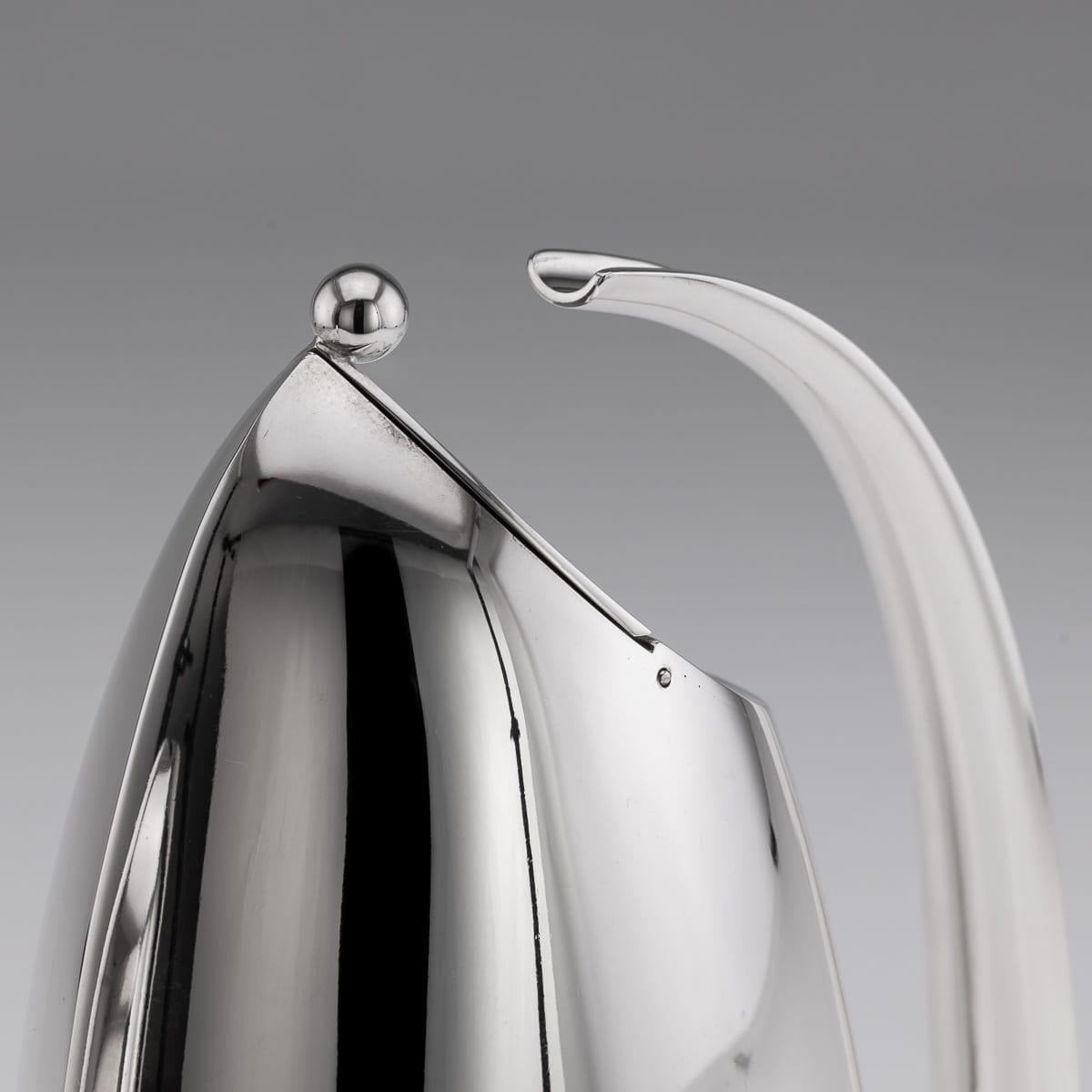 Vintage 20. Jahrhundert Italienisch versilbert fünf Stück Tee-Set von Sabattini im Angebot 4