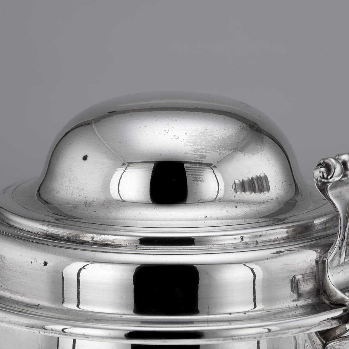 Secchio da ghiaccio con coperchio in argento d'epoca del XX secolo, 1970 circa in vendita 5