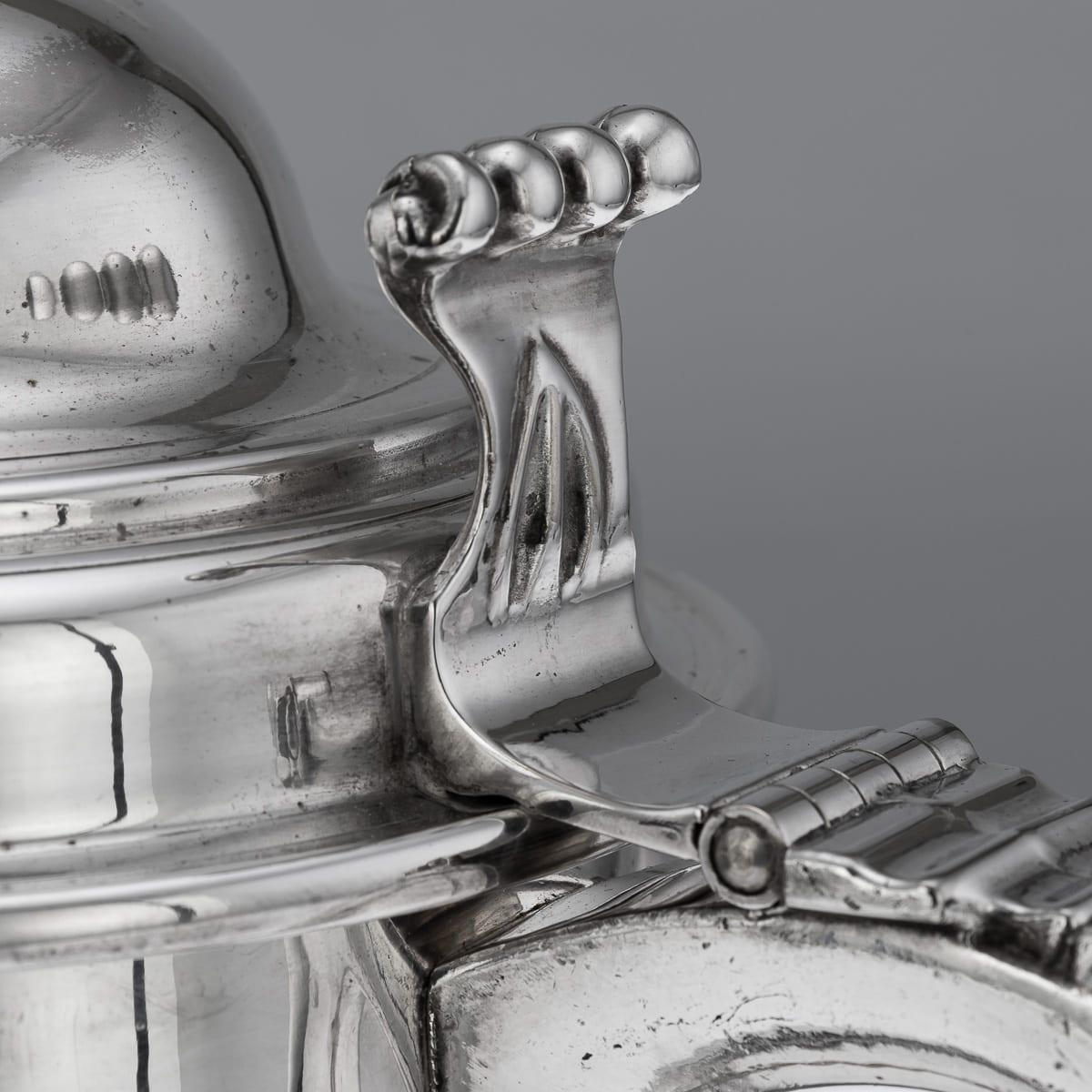 Secchio da ghiaccio con coperchio in argento d'epoca del XX secolo, 1970 circa in vendita 6