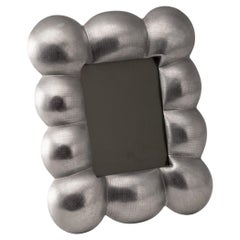 Vintage 20th Century Italian Solid Silver 'Bubble' Photograph Frame