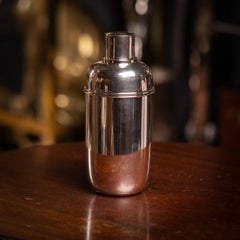 Vintage 20th Century Italian Solid Silver Cocktail Shaker, Made In Naples c.1960