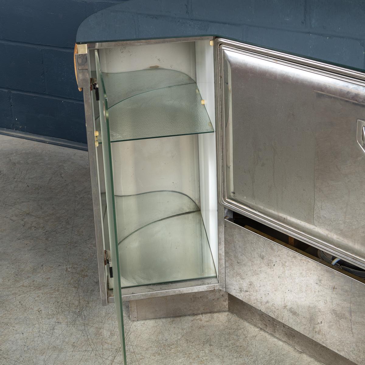 Vintage 20th Century Italian Standing Dry Bar By Willy Rizzo c.1970 For Sale 8