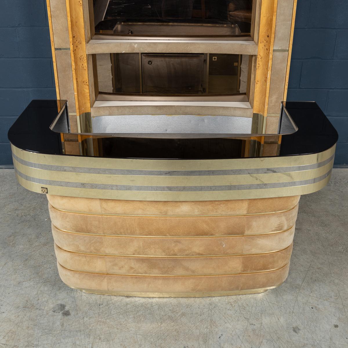 Vintage 20th Century Italian Standing Wet Bar By Willy Rizzo c.1970 For Sale 6