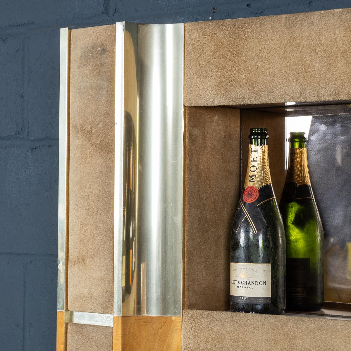 Vintage 20th Century Italian Standing Wet Bar By Willy Rizzo c.1970 For Sale 11
