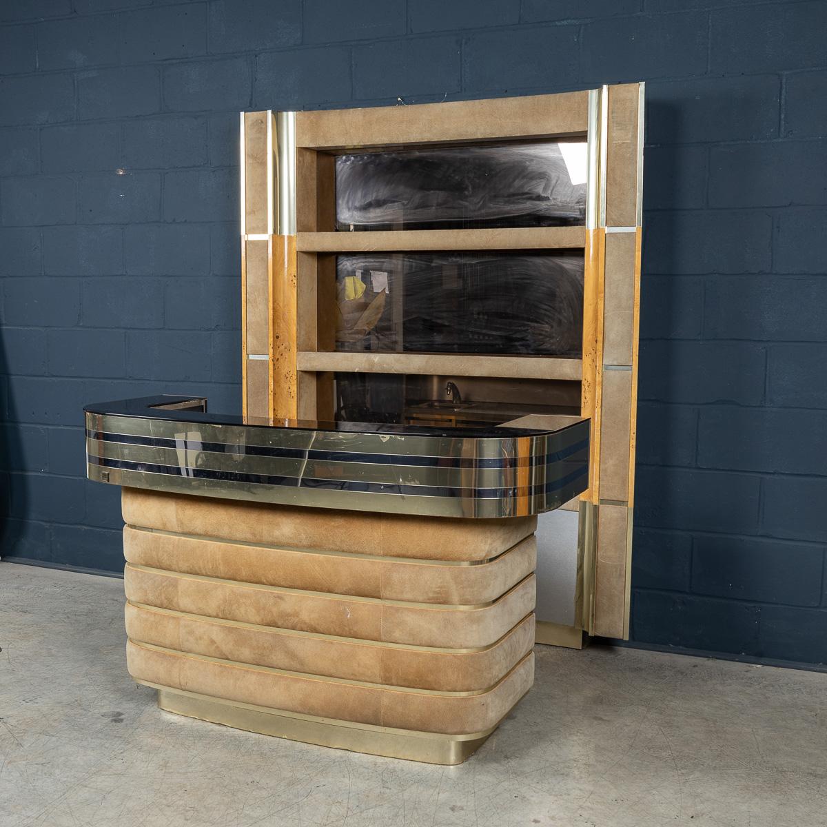Other Vintage 20th Century Italian Standing Wet Bar By Willy Rizzo c.1970 For Sale