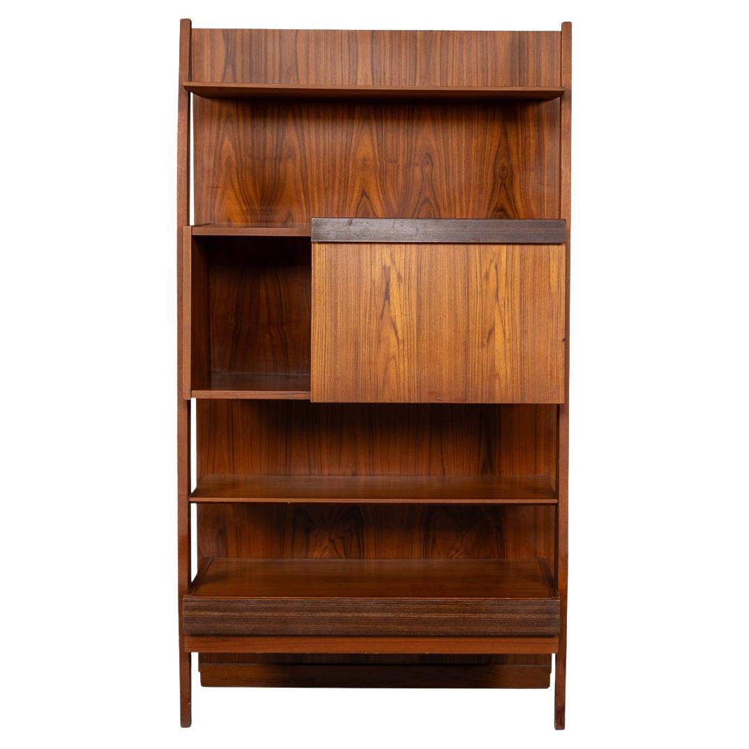 Vintage 20th Century Italian Teak Wall Cabinet c.1960 For Sale