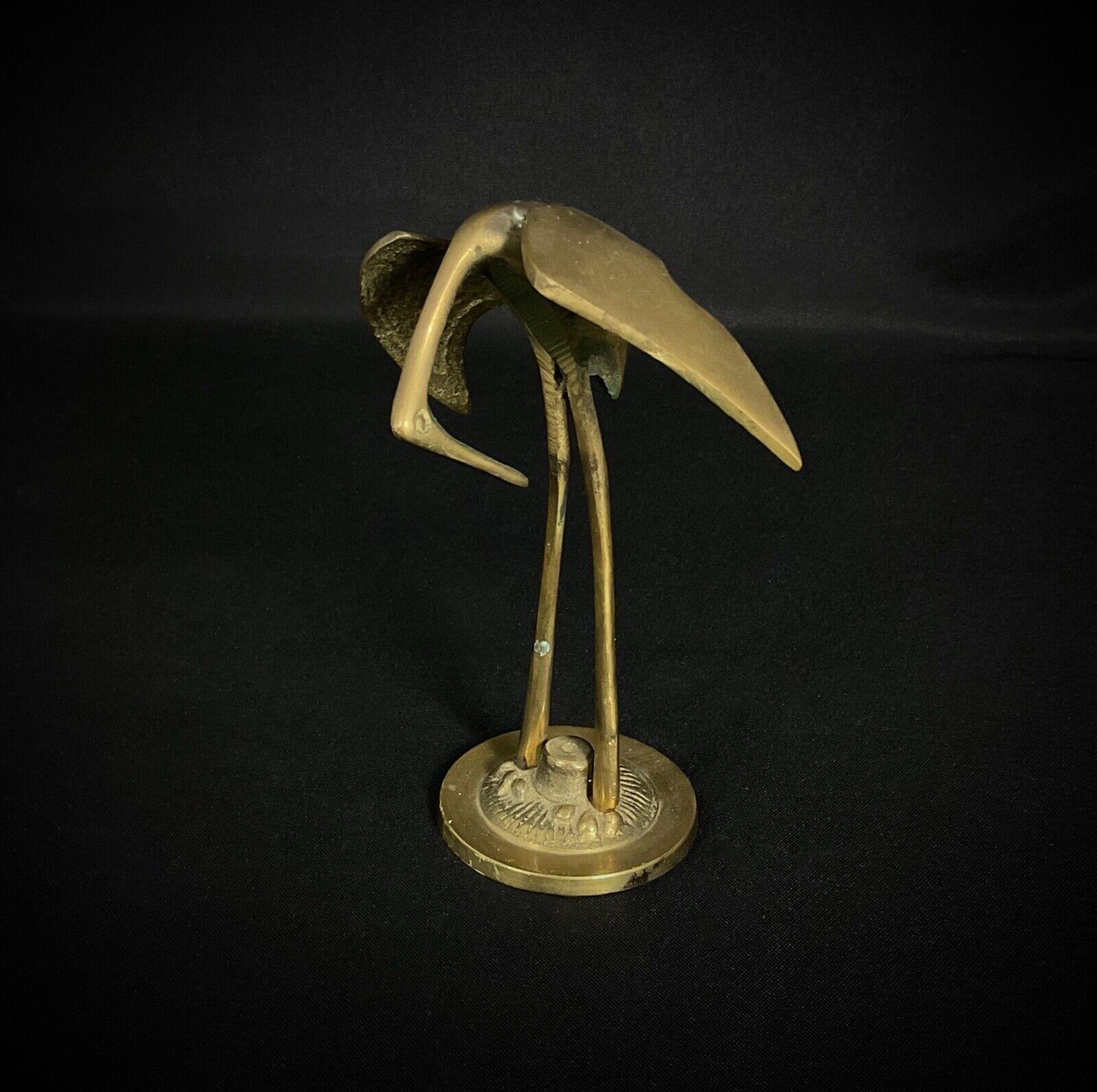 Scultura di gru giapponese in ottone del XX secolo - 2Y382 in vendita 2