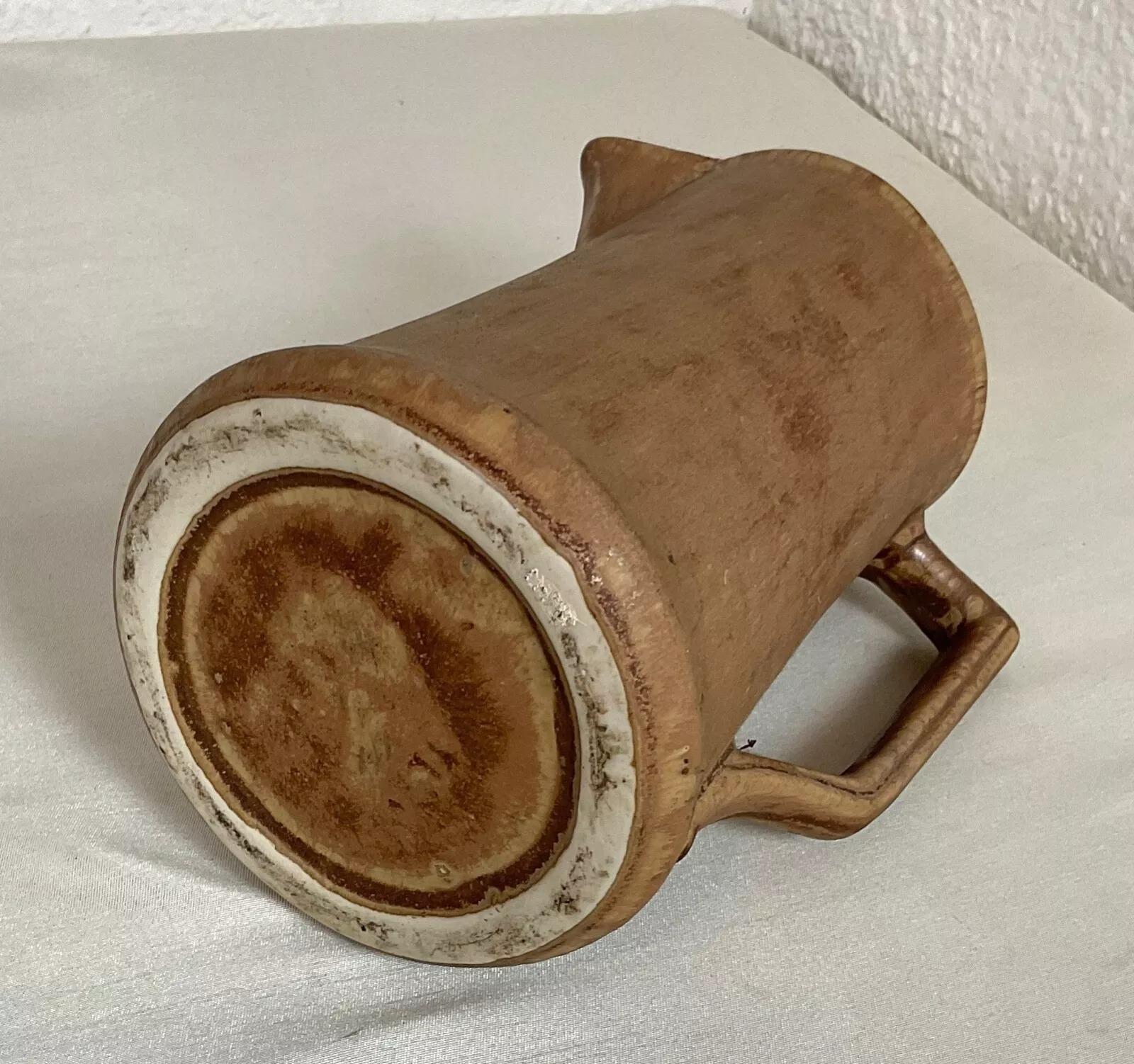 Vintage 20ème siècle Grand pichet en céramique Brown - 2Y545 en vente 6