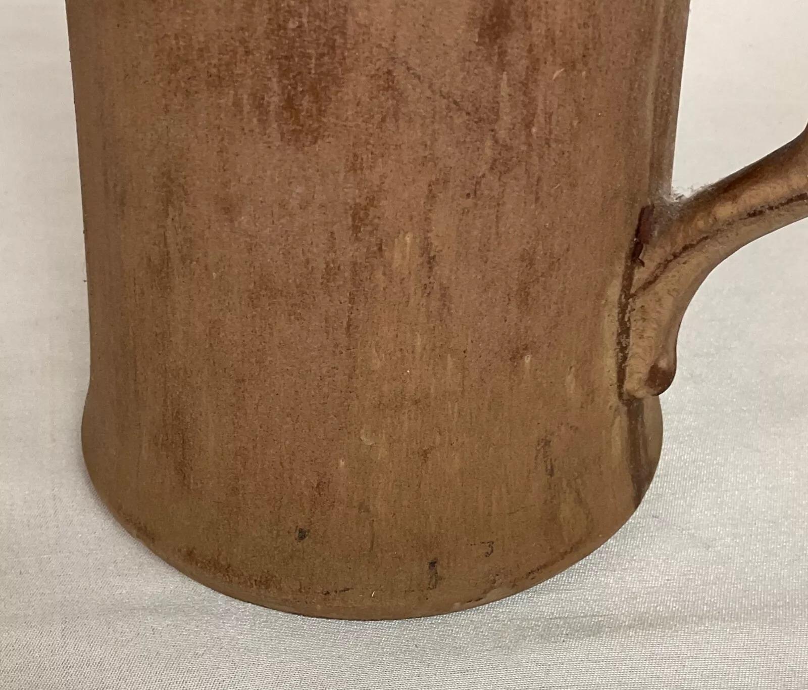 20ième siècle Vintage 20ème siècle Grand pichet en céramique Brown - 2Y545 en vente