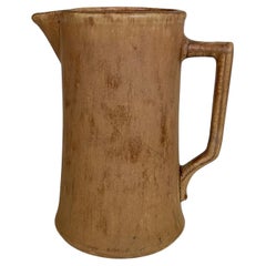Jarra grande de cerámica marrón del siglo XX - 2Y545