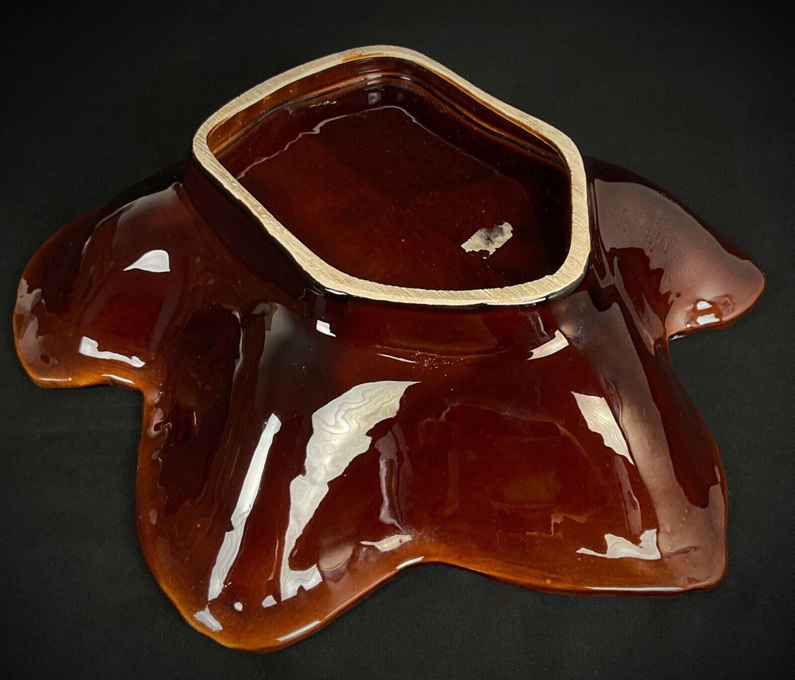 Vintage 20th Century Leaf-Shaped Dish – Vallauris Style - 2Y499 In Good Condition For Sale In Bordeaux, FR