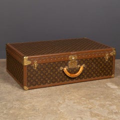 Vintage 20th Century Louis Vuitton Suitcase In Monogram Canvas, France