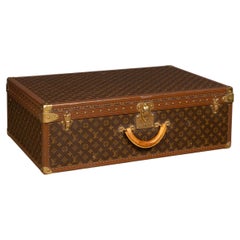 Vintage 20th Century Louis Vuitton Suitcase In Monogram Canvas, France