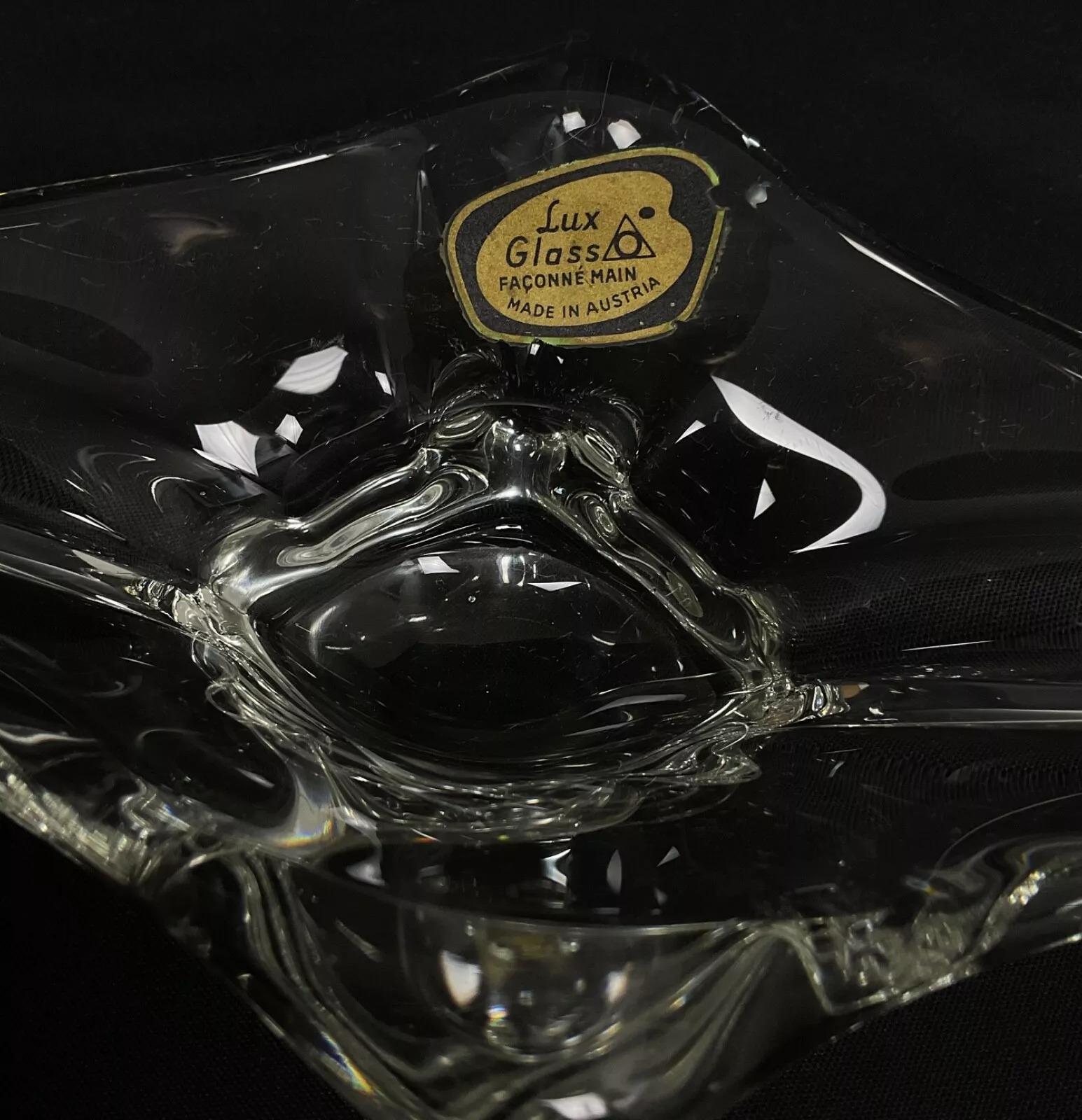 Vintage 20th Century Lux Glass Handmade Catchall – Austria - 2Y513 For Sale 6