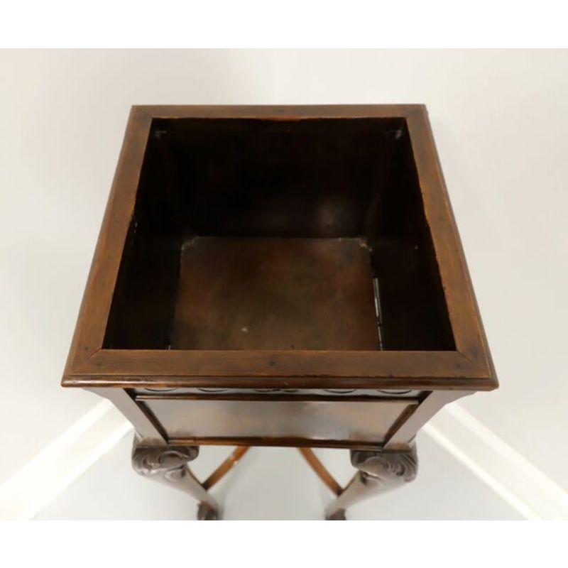 Late 20th Century Mahogany Chippendale Plant Stand with Ball in Claw Feet 2
