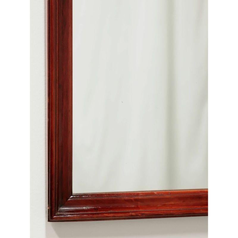 Late 20th Century Mahogany Traditional Federal Style Wall Mirror For Sale 1