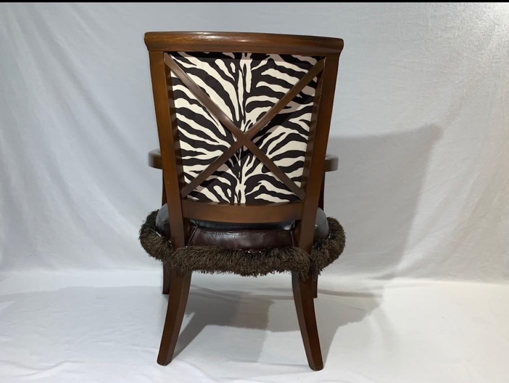 French Provincial Vintage 20th Century Modern French Style Open Armchair For Sale