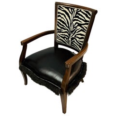 Vintage 20th Century Modern French Style Open Armchair