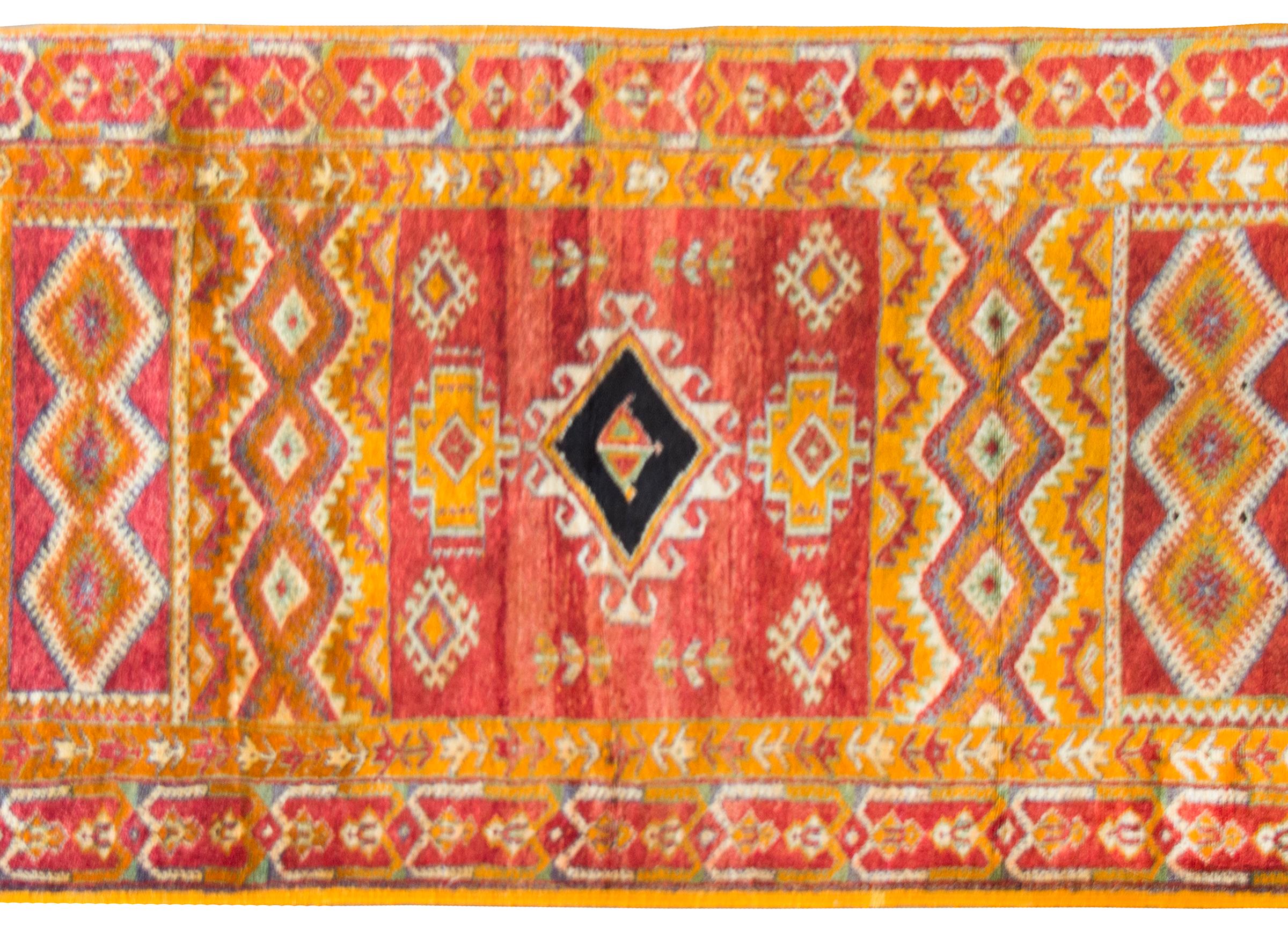 Tribal Vintage 20th Century Moroccan Rug For Sale