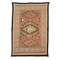 Antique 20th Century Navajo Rug from the Trading Post Era