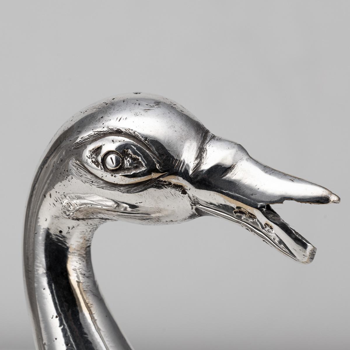 Cromo Scatola di vernice per anatre cromata d'epoca del 20° secolo, 1950 ca. in vendita
