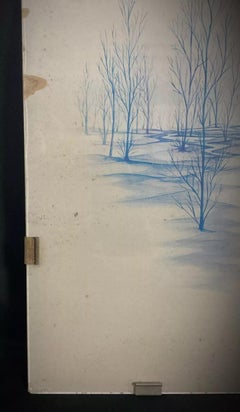 Vintage 20th-Century Nude Woman Drawing – Signed "Aurel" – Framed  - 2Y439