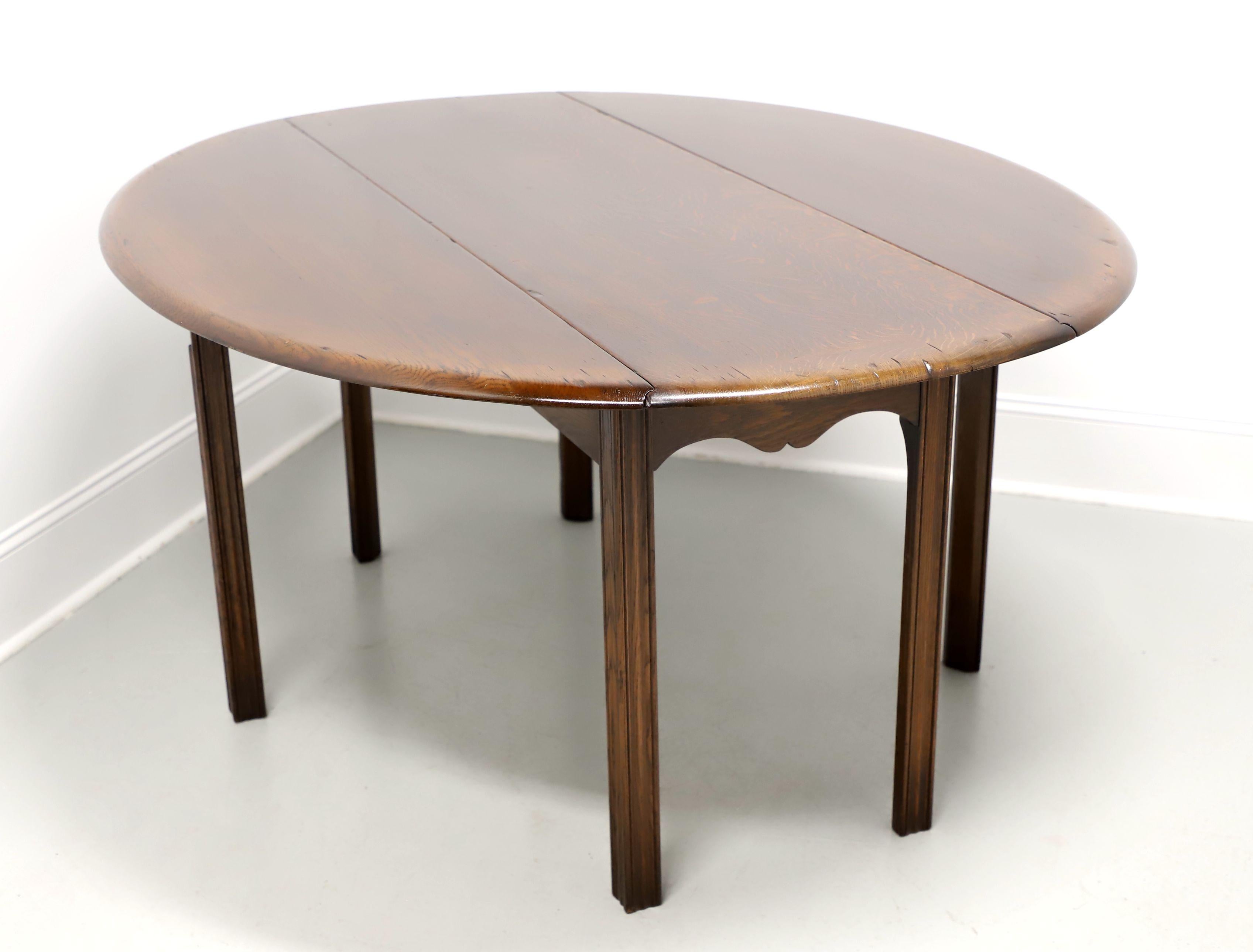 Vintage 20th Century Oak Distressed Gateleg Drop-Leaf Irish Wake Dining Table For Sale at 1stDibs
