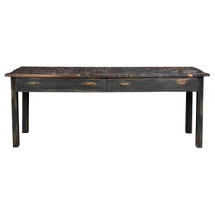 Vintage 20th Century Paint Splashed Art Department Table c.1960