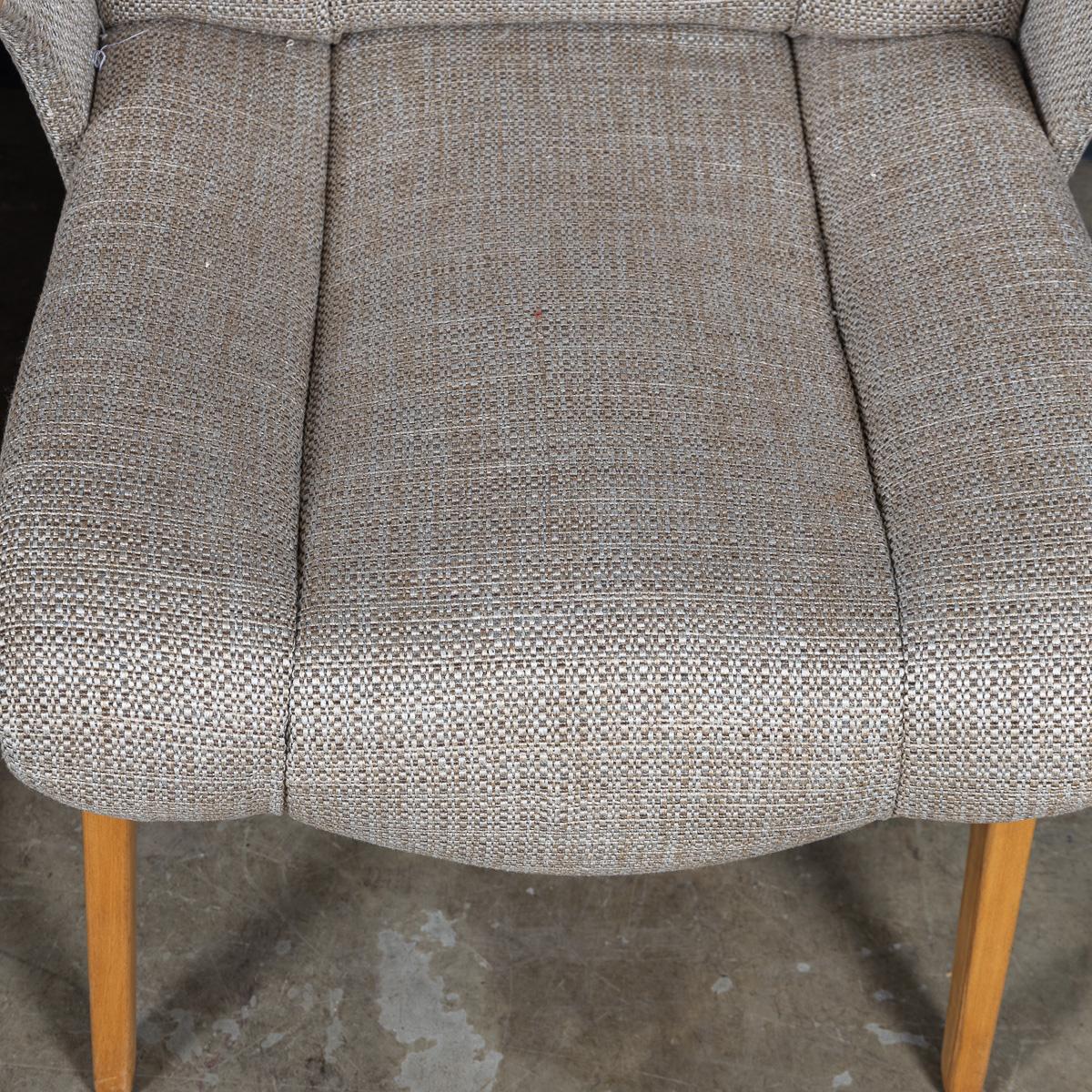 Vintage 20th Century Pair Of German Winged Armchairs By Gelenka c.1950 For Sale 7