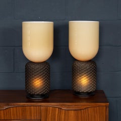 Vintage 20th Century Pair Of Italian Cassina Ficupala Style Table Lamps