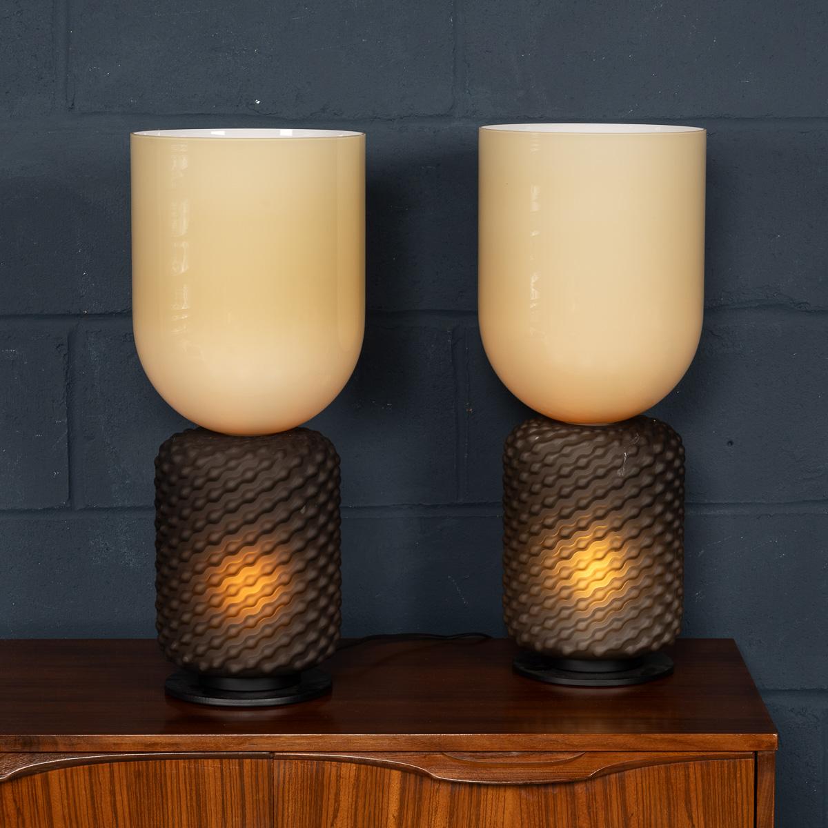 italien Vintage 20th Century Pair of Italian Cassina Ficupala Style Table Lamps