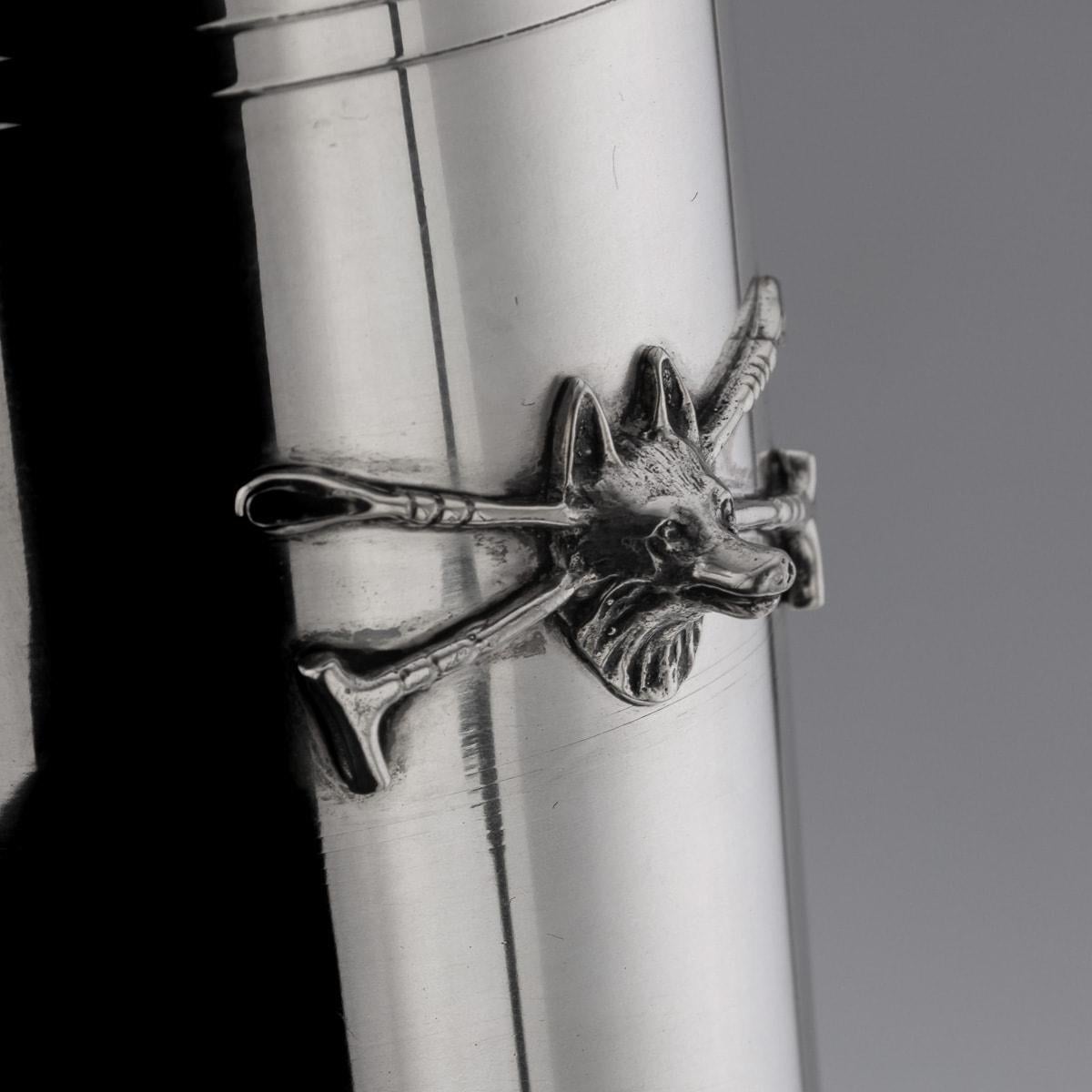 Coppia di bicchieri d'argento massiccio vintage del XX secolo di Gucci in vendita 2