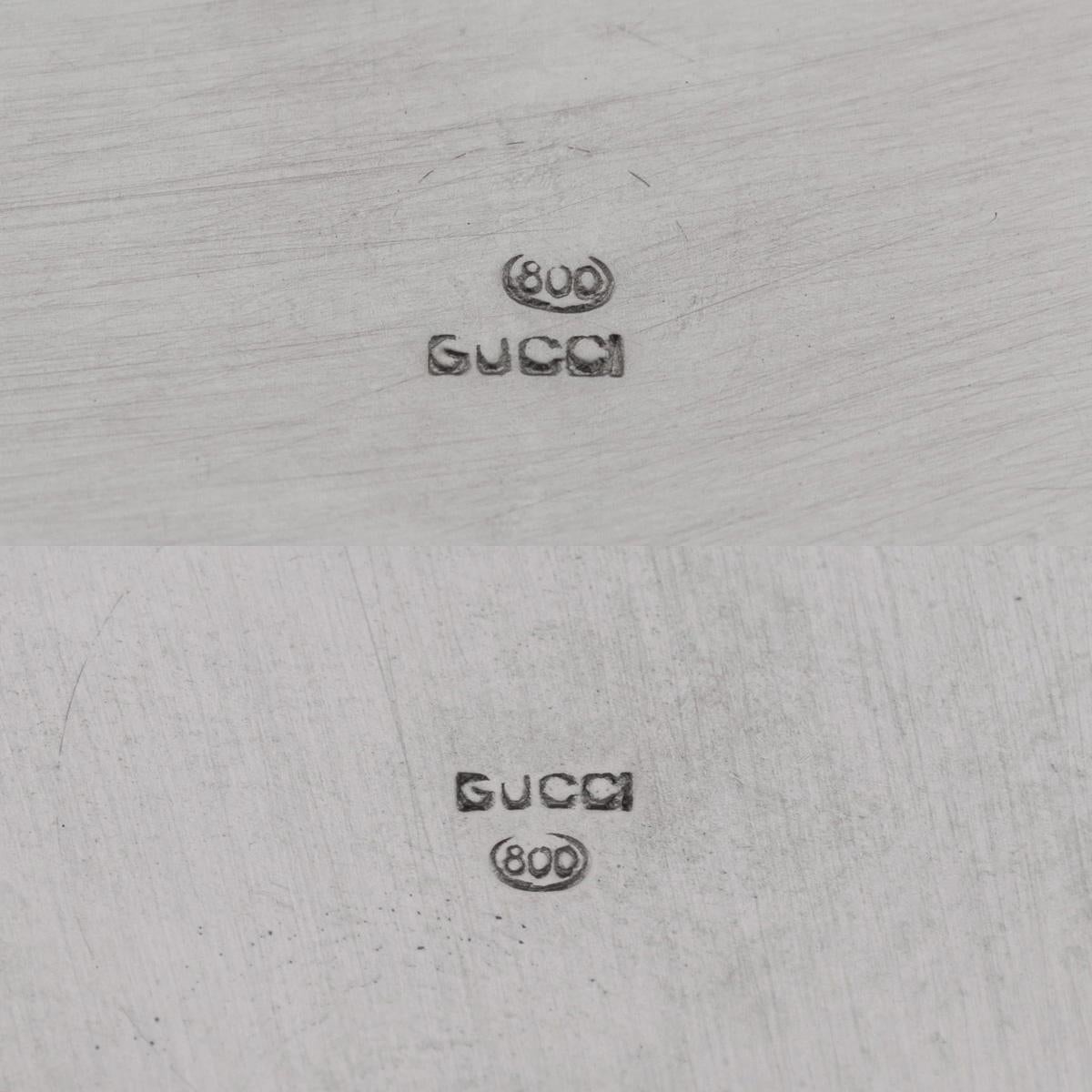 Coppia di bicchieri d'argento massiccio vintage del XX secolo di Gucci in vendita 3