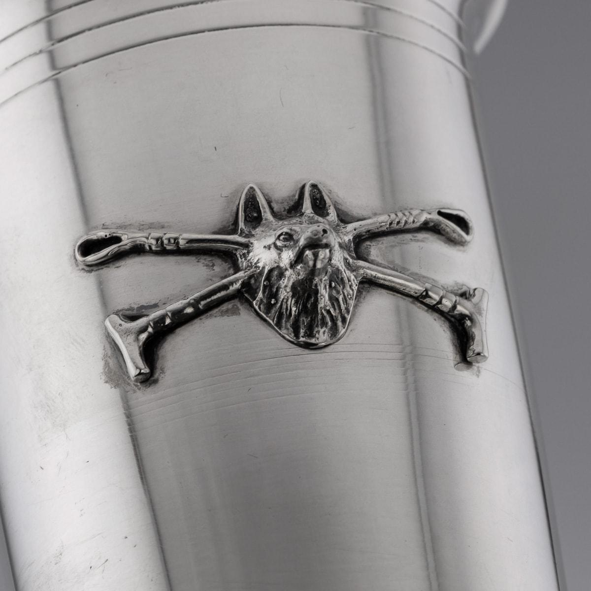 Argento Coppia di bicchieri d'argento massiccio vintage del XX secolo di Gucci in vendita