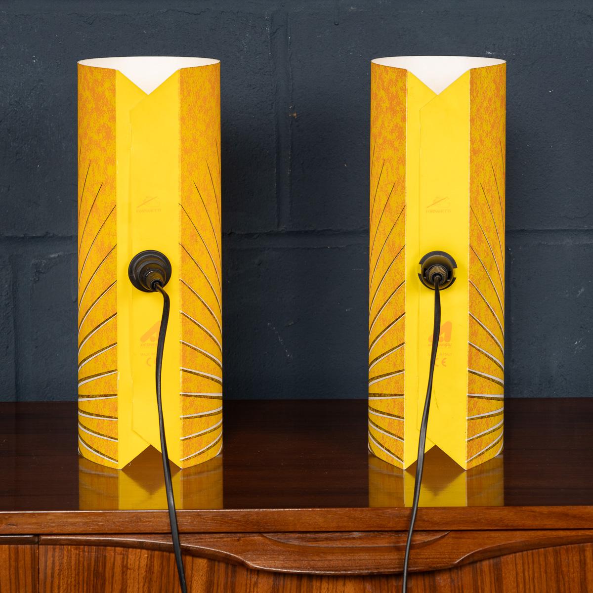 Vintage 20th Century Pair Of Italian Table Lamps By Fornasetti 1