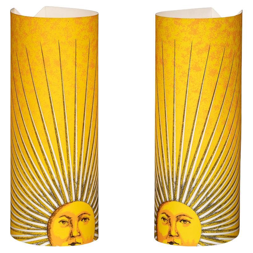 Vintage 20th Century Pair of Italian Table Lamps By Fornasetti