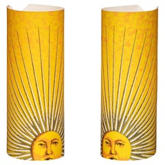 Vintage 20th Century Pair Of Italian Table Lamps By Fornasetti