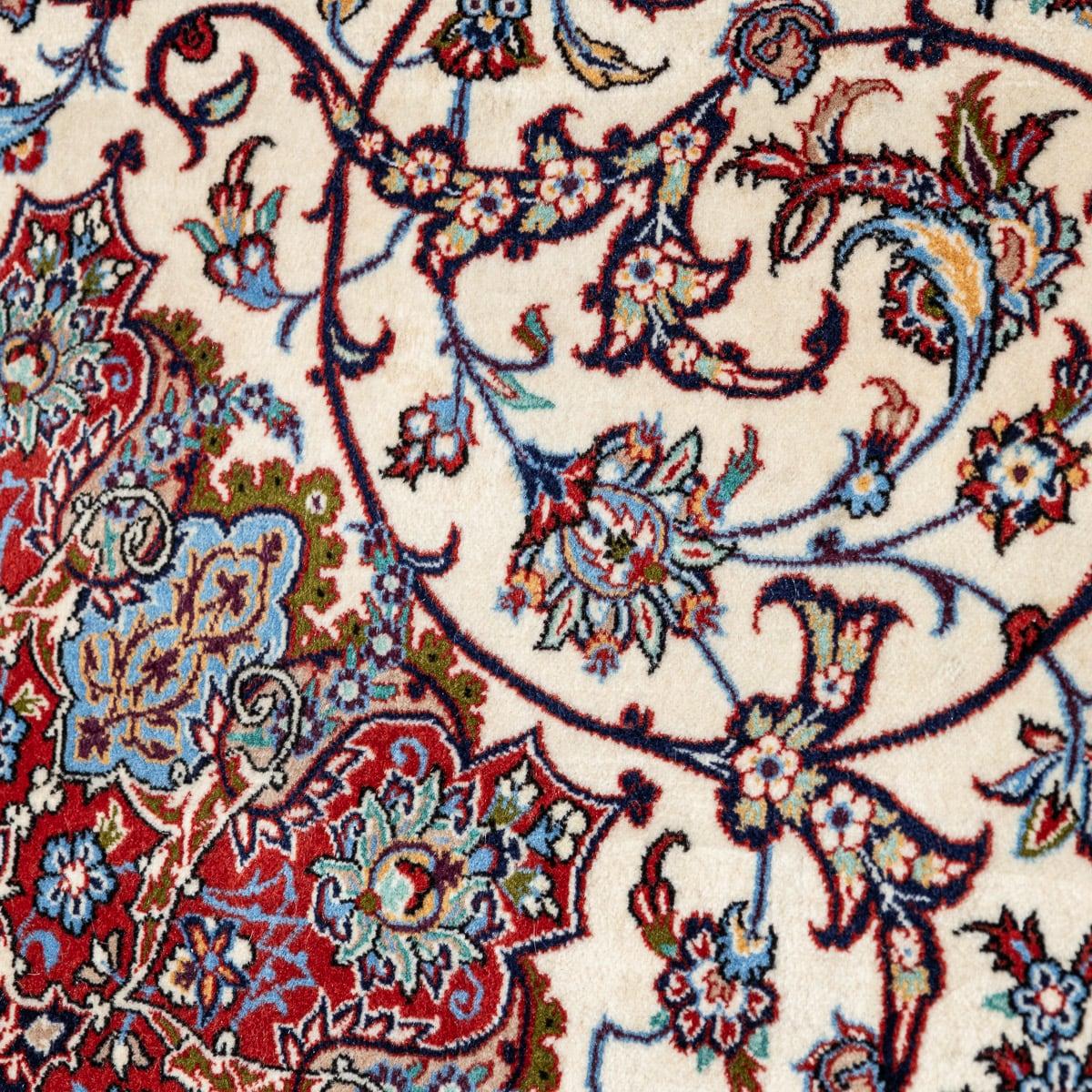 Feiner handgefertigter persischer Isfahan-Teppich des 20. Jahrhunderts, Vintage, um 1980 im Angebot 7