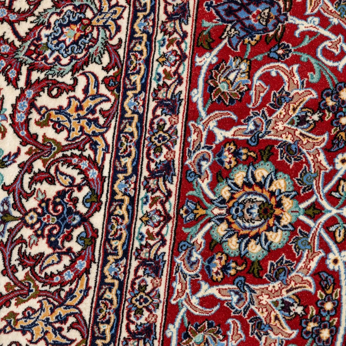 Feiner handgefertigter persischer Isfahan-Teppich des 20. Jahrhunderts, Vintage, um 1980 im Angebot 8