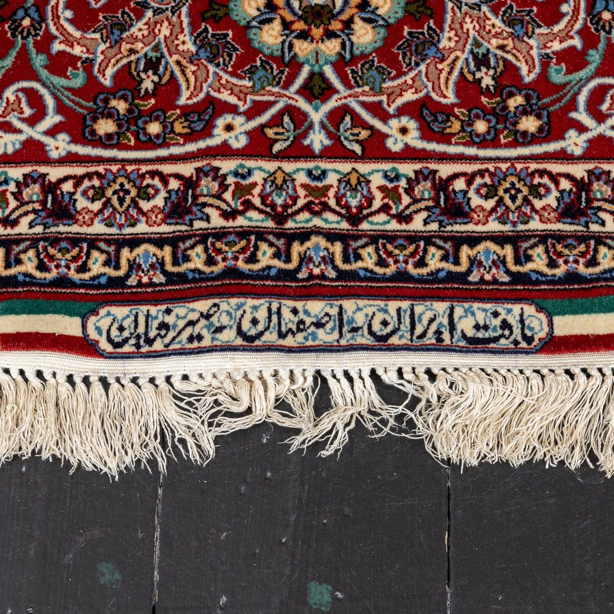 Feiner handgefertigter persischer Isfahan-Teppich des 20. Jahrhunderts, Vintage, um 1980 im Angebot 11