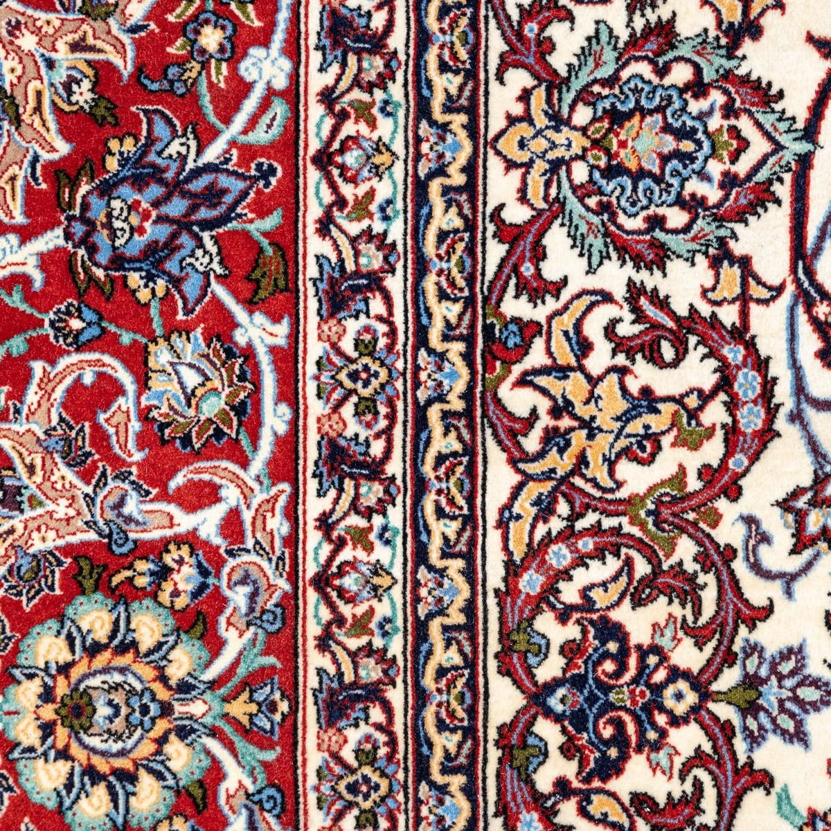 Feiner handgefertigter persischer Isfahan-Teppich des 20. Jahrhunderts, Vintage, um 1980 im Angebot 1