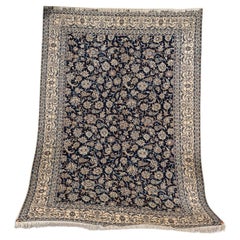 Vintage 20th Century Persian Fine Handmade Nain 4La Rug c.1980