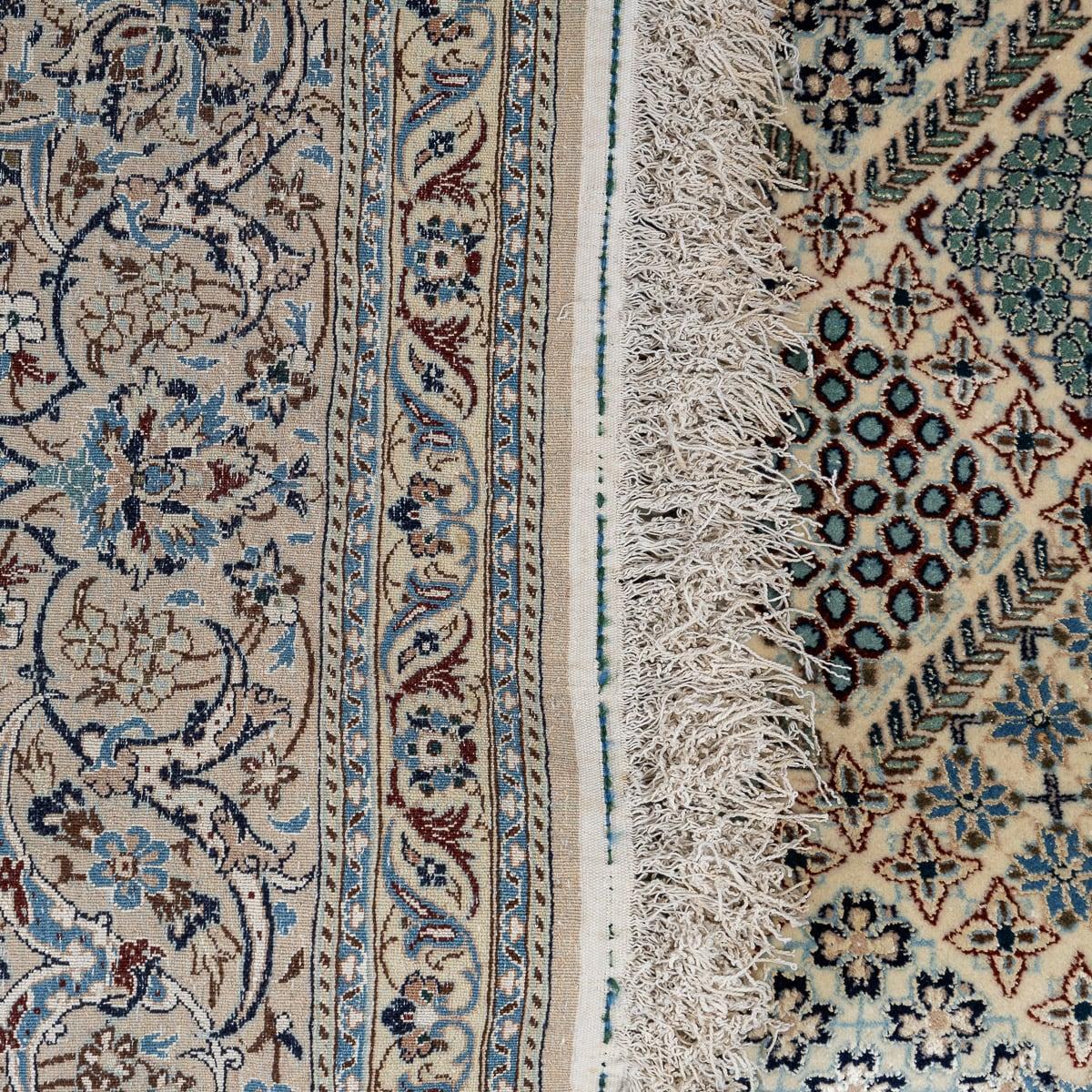 Vintage 20th Century Persian Fine Handmade Nain 6La Rug c.1980 For Sale 6
