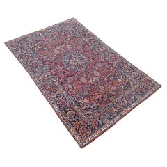 Vintage 20th Century Persian Handmade Kashan Rug c.1930