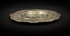 Vintage 20th Century Pewter Ashtray "Aux Fleurs Nouvelles R. Mollard" - 2Y469
