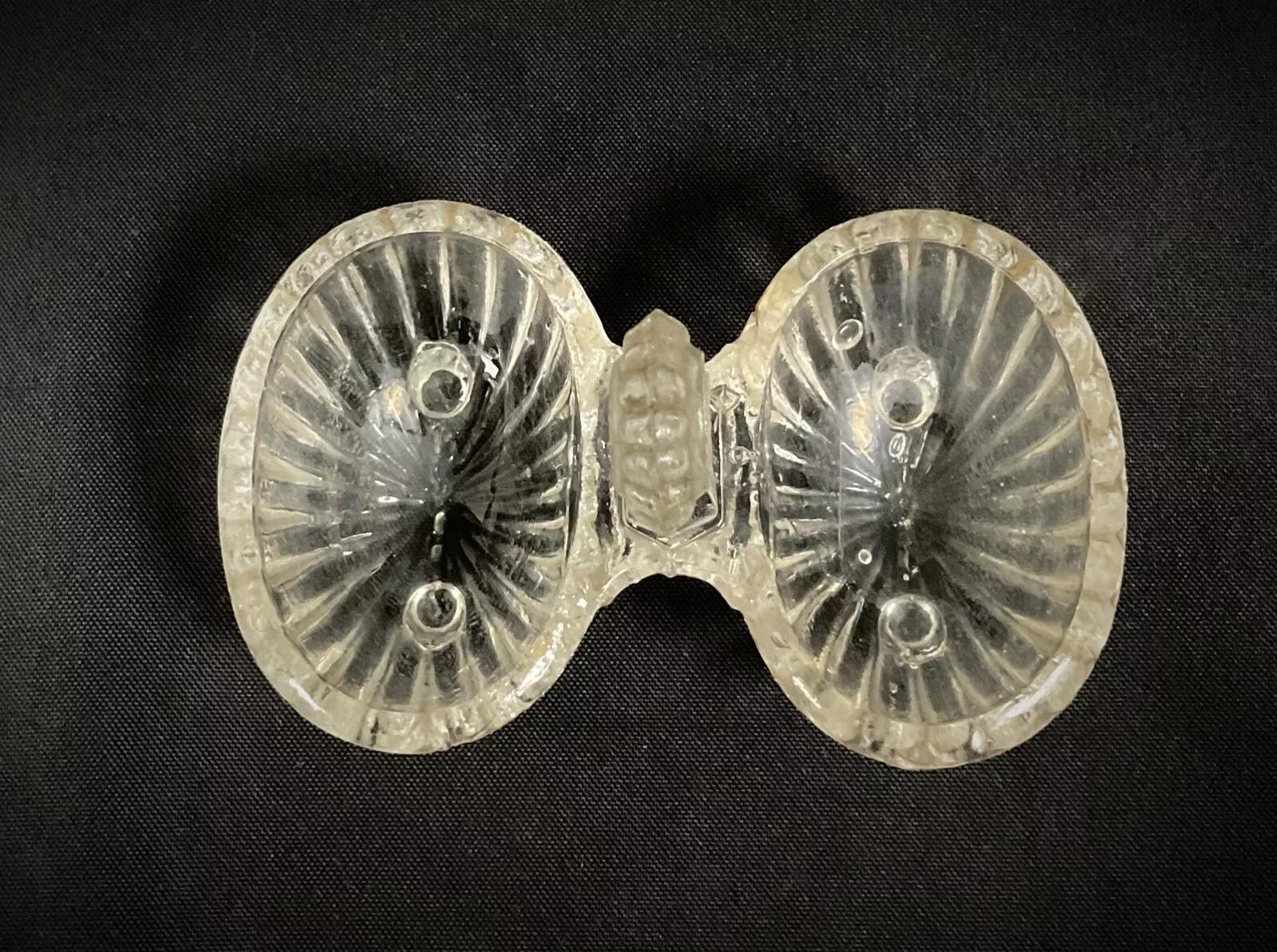 Vintage 20th Century Quadripod Glass Salt Cella  - 2Y461 For Sale 1