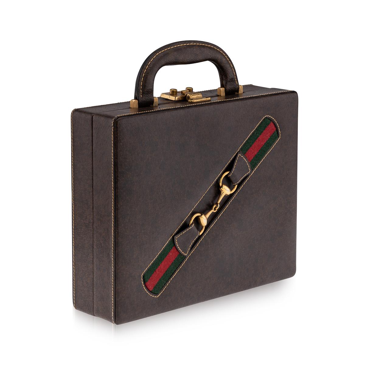 Vintage Siglo XX Raro juego de póquer de viaje italiano de Gucci c.1970 siglo XX en venta